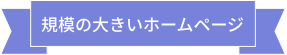 規模の大きいホームページ